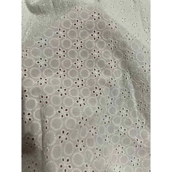 Talbots Vneck white sheer cotton tunic medium - Picture 8 of 8